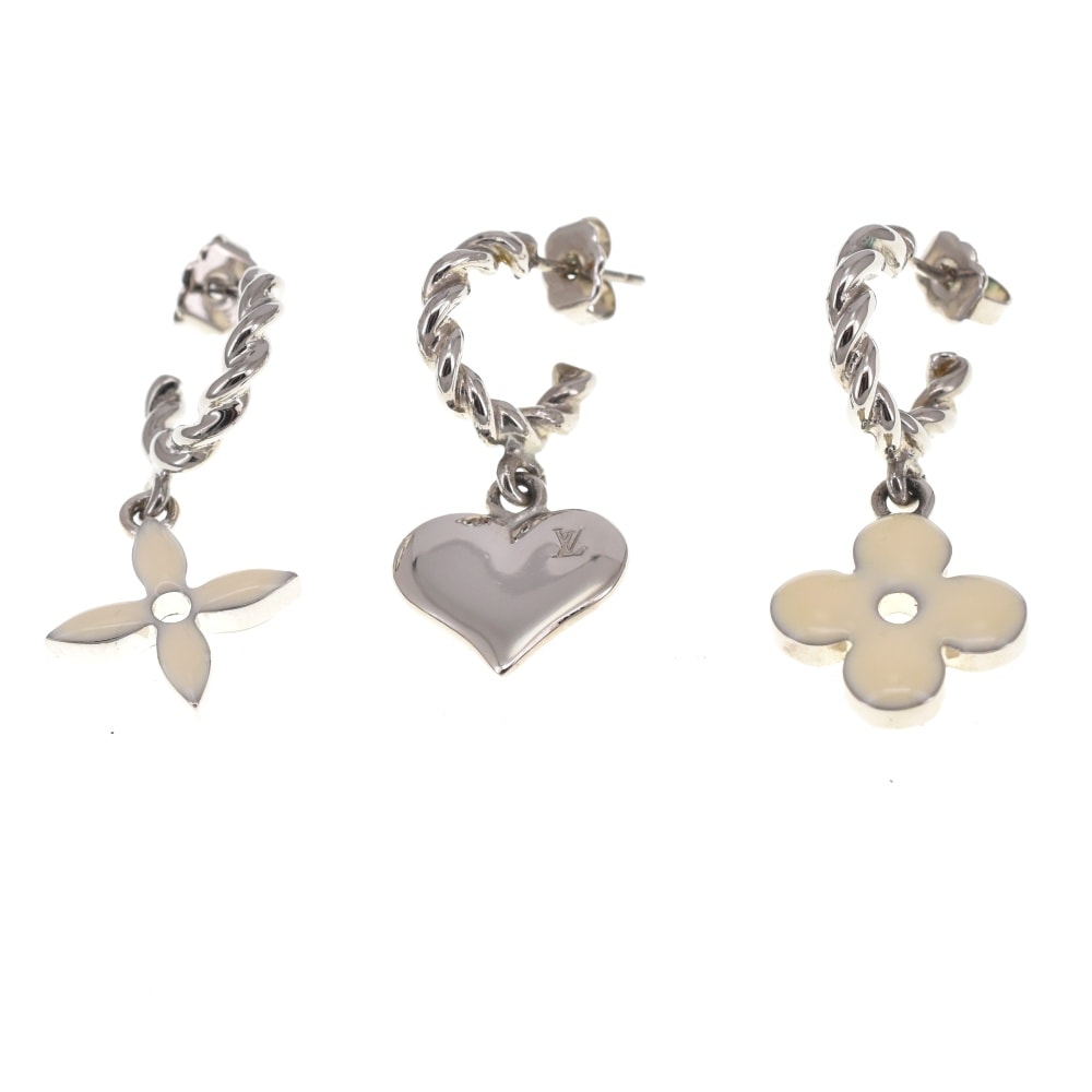 ルイ・ヴィトン LOUIS VUITTON M65471 ブークルドレイユ スウィートモノグラム ピアス レディース S#138614