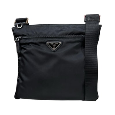 プラダ ショルダーバッグ ナイロン ブラック レディース PRADA 中古