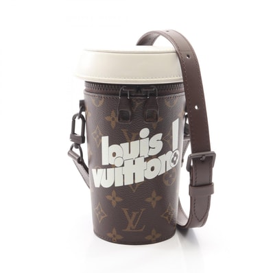 ルイ・ヴィトン LOUIS VUITTON エブリデイLV コーヒーカップ ショルダーバッグ バッグ PVCコーティングキャンバス レザー モノグラム メンズ ブラウン系 / ホワイト系 M80812 【中古】