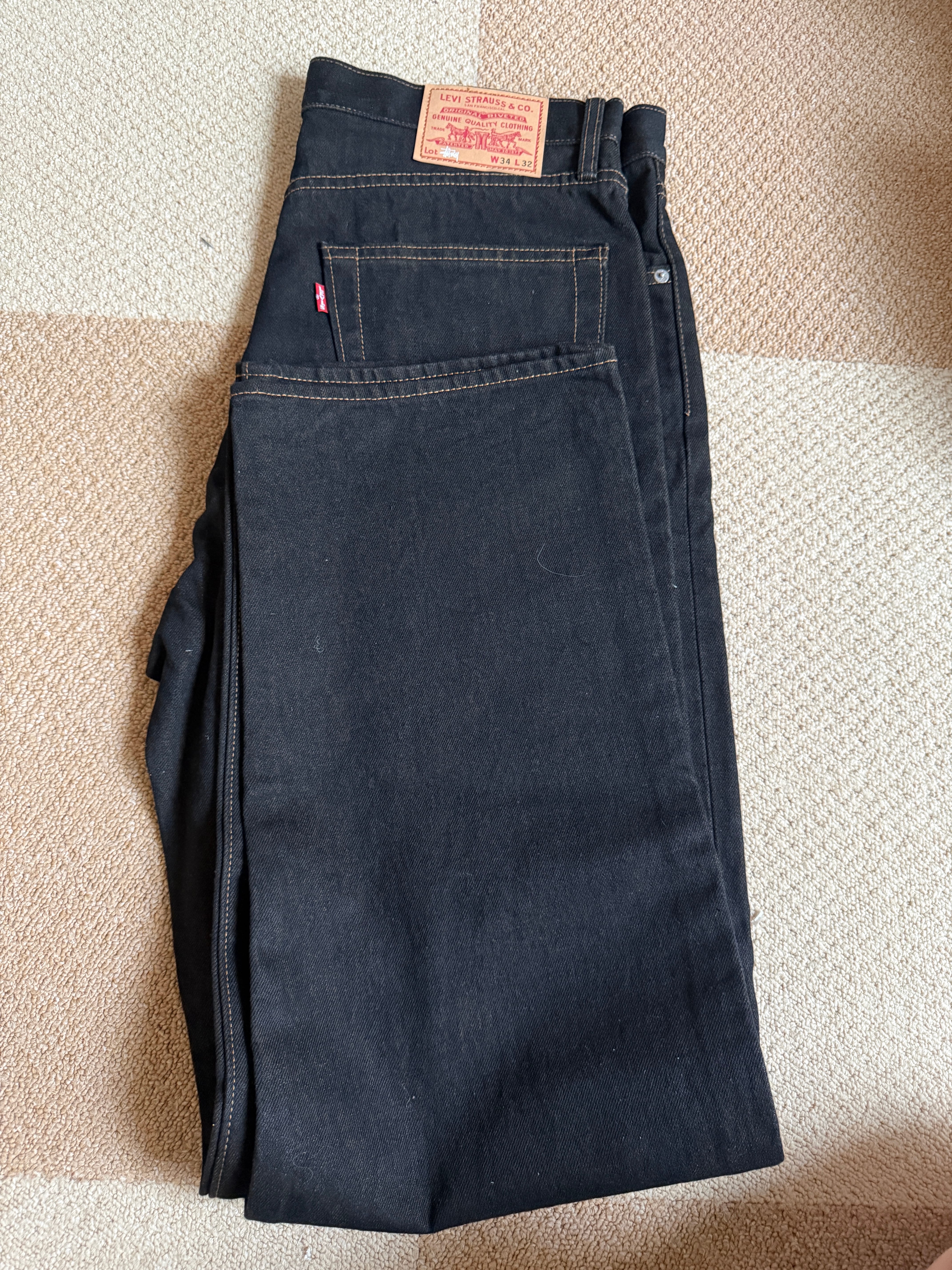 Stussy x LEVI'S Crispy Rinse Jean "Black/Brown"