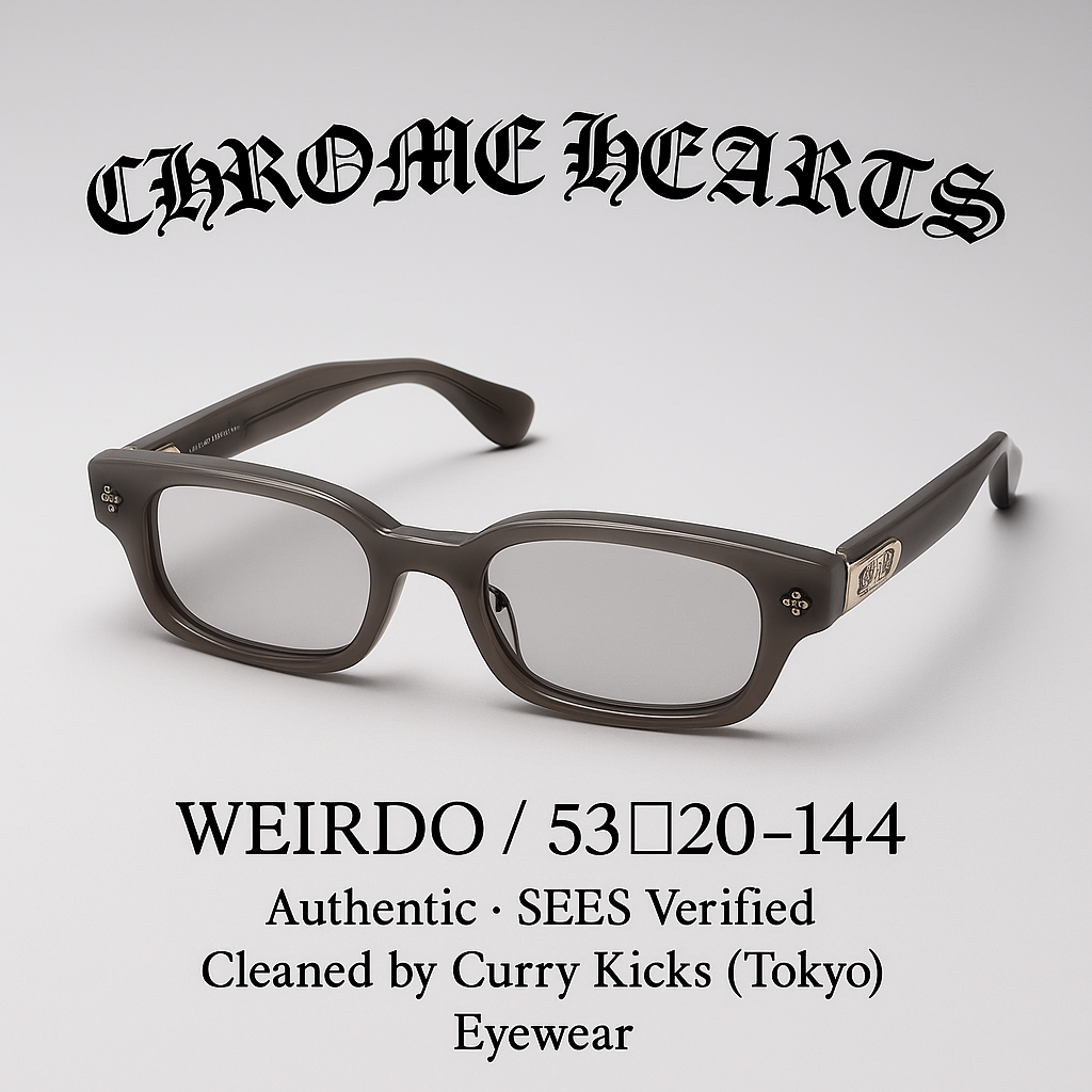 Chrome Hearts WEIRDO 53 20-144 Clear Lens "Gray"