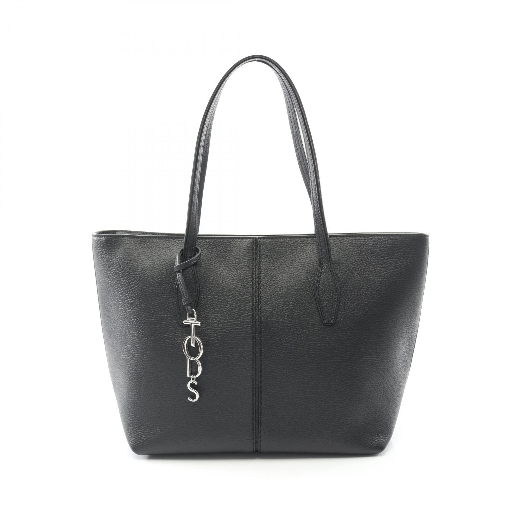 トッズ TOD'S ANQ トートバッグ バッグ レザー レディース ブラック系 XBWANQAA3ZORIAB999 【中古】