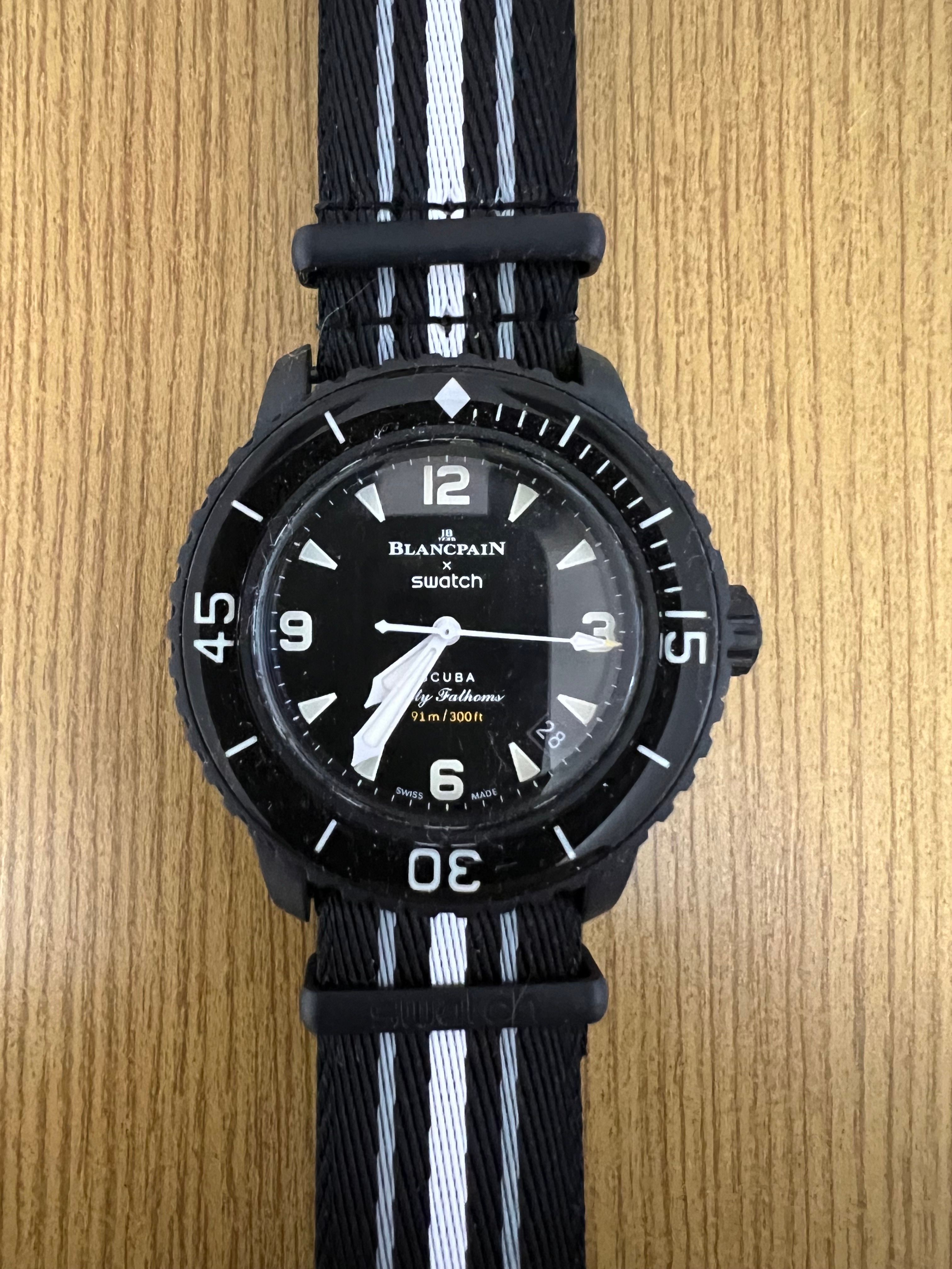 ブランパン x スウォッチ コレクション "オーシャンオブストーム" SO35B400