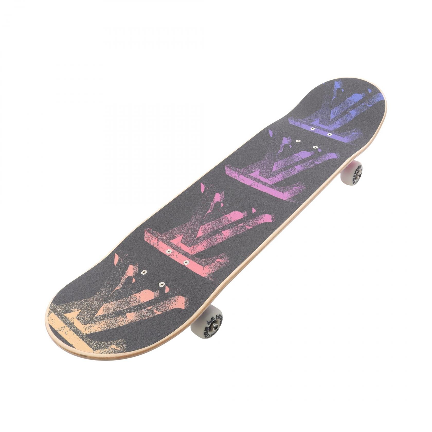 ルイ・ヴィトン LOUIS VUITTON スケートボード LVロゴ アクセサリー ウッド メンズ レディース ブラック系 / マルチカラー GI0740 【中古】
