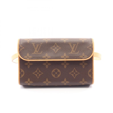 ルイ・ヴィトン LOUIS VUITTON ポシェットフロランティーヌ モノグラム ウエストバッグ ボディバッグ バッグ PVCコーティングキャンバス レザー レディース ブラウン系 M51855 【中古】
