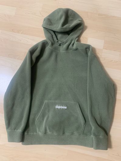 Supreme Polartec Hooded Sweatshirt "Light Olive"