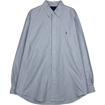 古着 ラルフローレン Ralph Lauren BLAKE 長袖 ボタンダウンストライプシャツ メンズXL相当/eaa628631