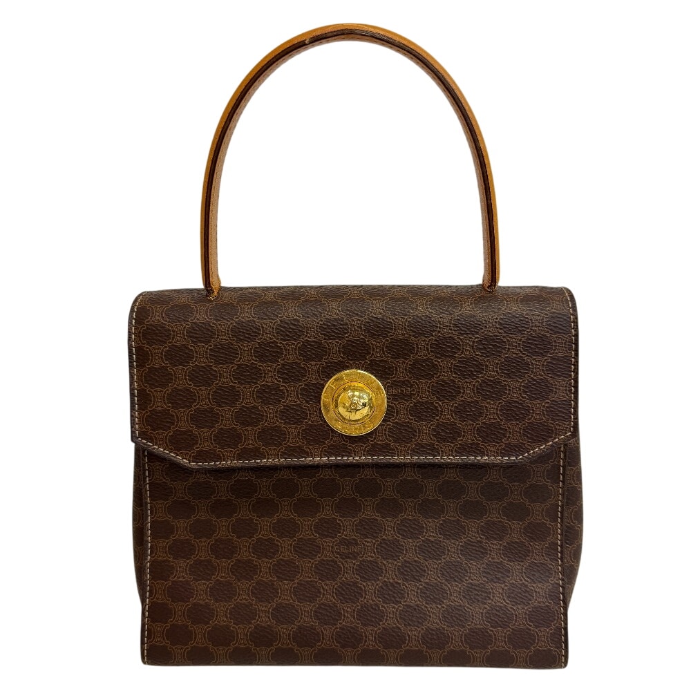 セリーヌ CELINE ハンドバッグ マカダム スターボール ブラウン