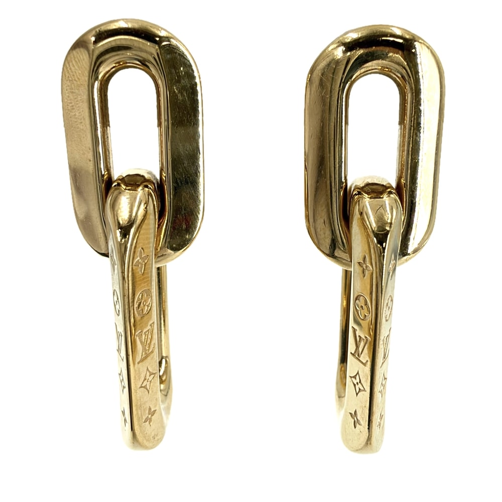 LOUIS VUITTON ルイヴィトン ピアス ブックル ドレイユ・ドゥーブル 2マイヨン PM アクセサリー メタル    MP2990 レディース 約26.1g【中古品】