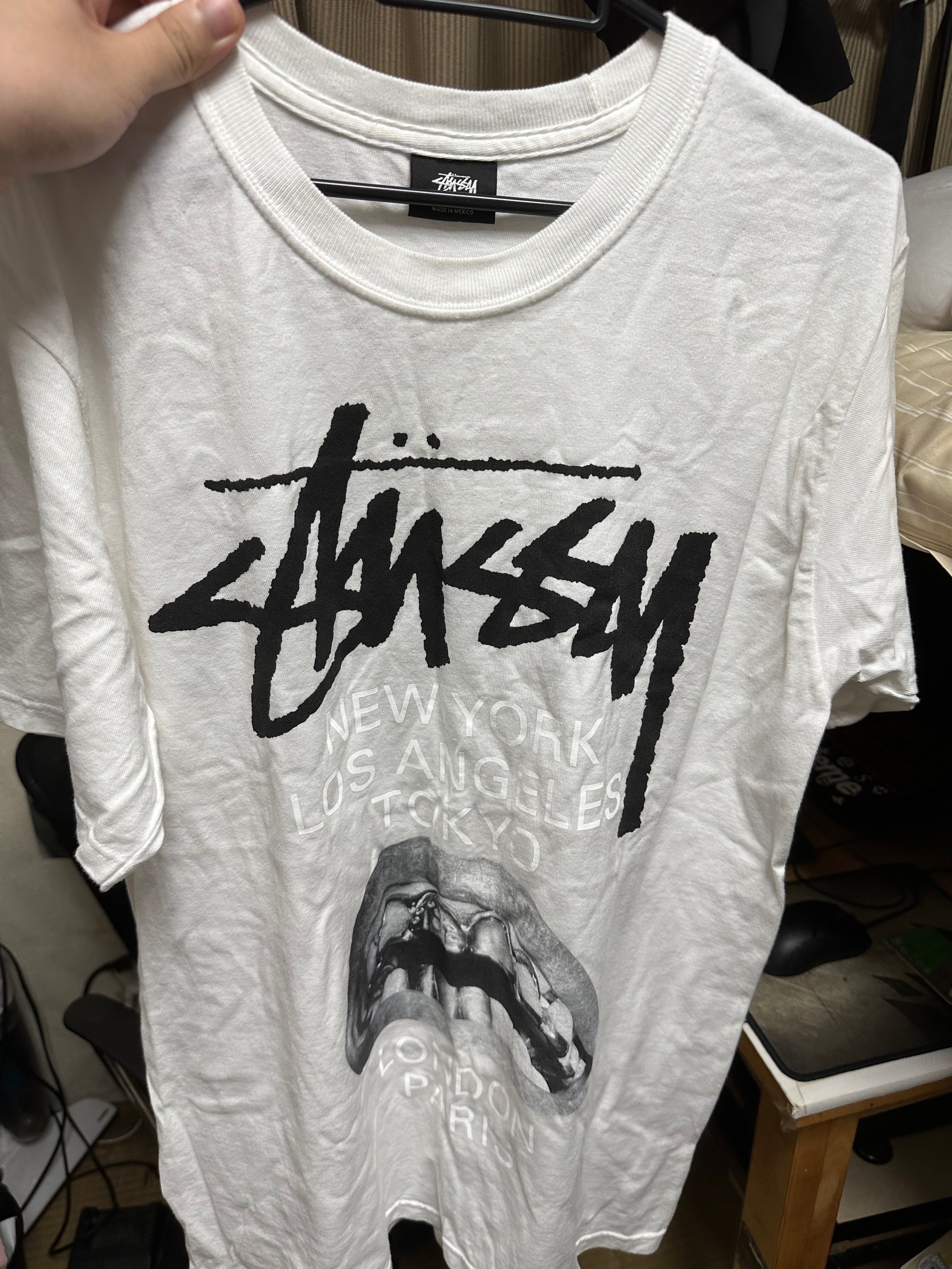 Stussy x Rick Owens World Tour Collection T-Shirt "White"
