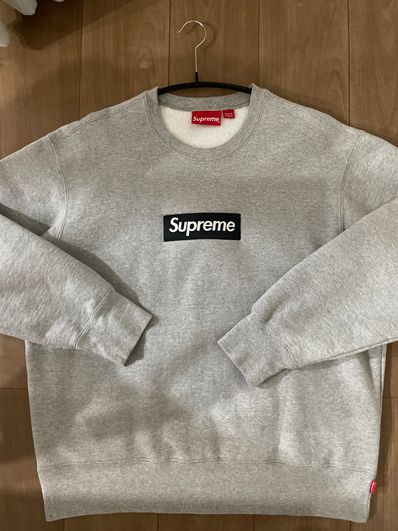 Supreme Box Logo Crewneck "Heather Grey" (22FW)