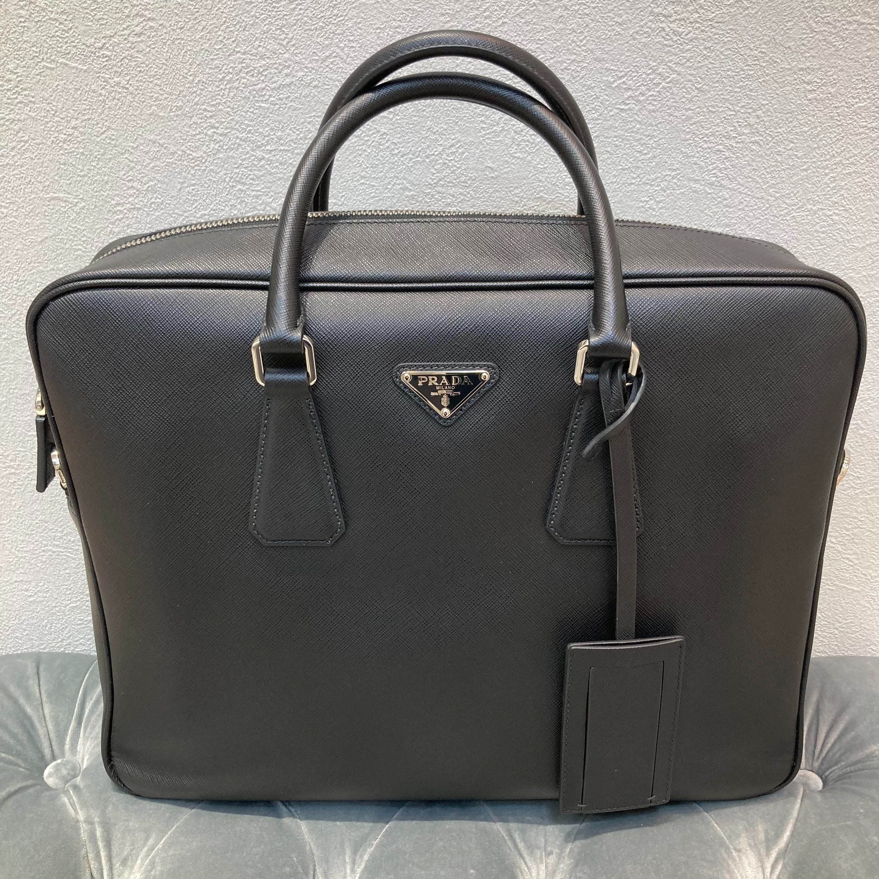 PRADA VA0891ブリーフケース ビジネスバッグ ブラック 2WAY