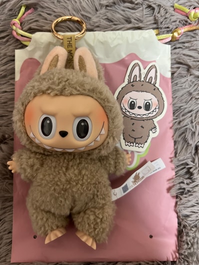 POP MART THE MONSTERS (LABUBU) Exciting Macaron Plush Series TOFFEE