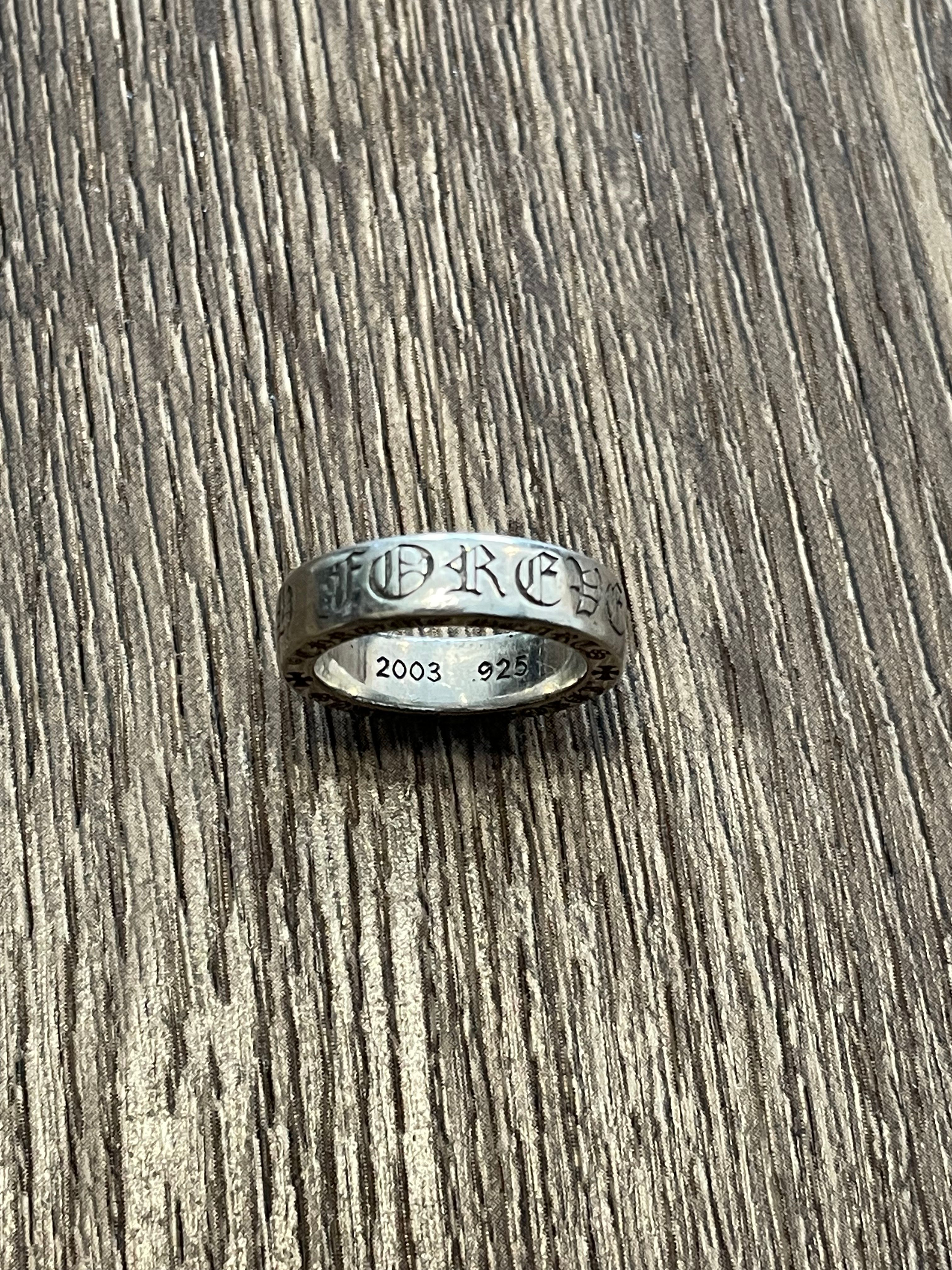 Chrome Hearts Spacer Ring 6mm CH Forever (US7.5-US13) "Silver"