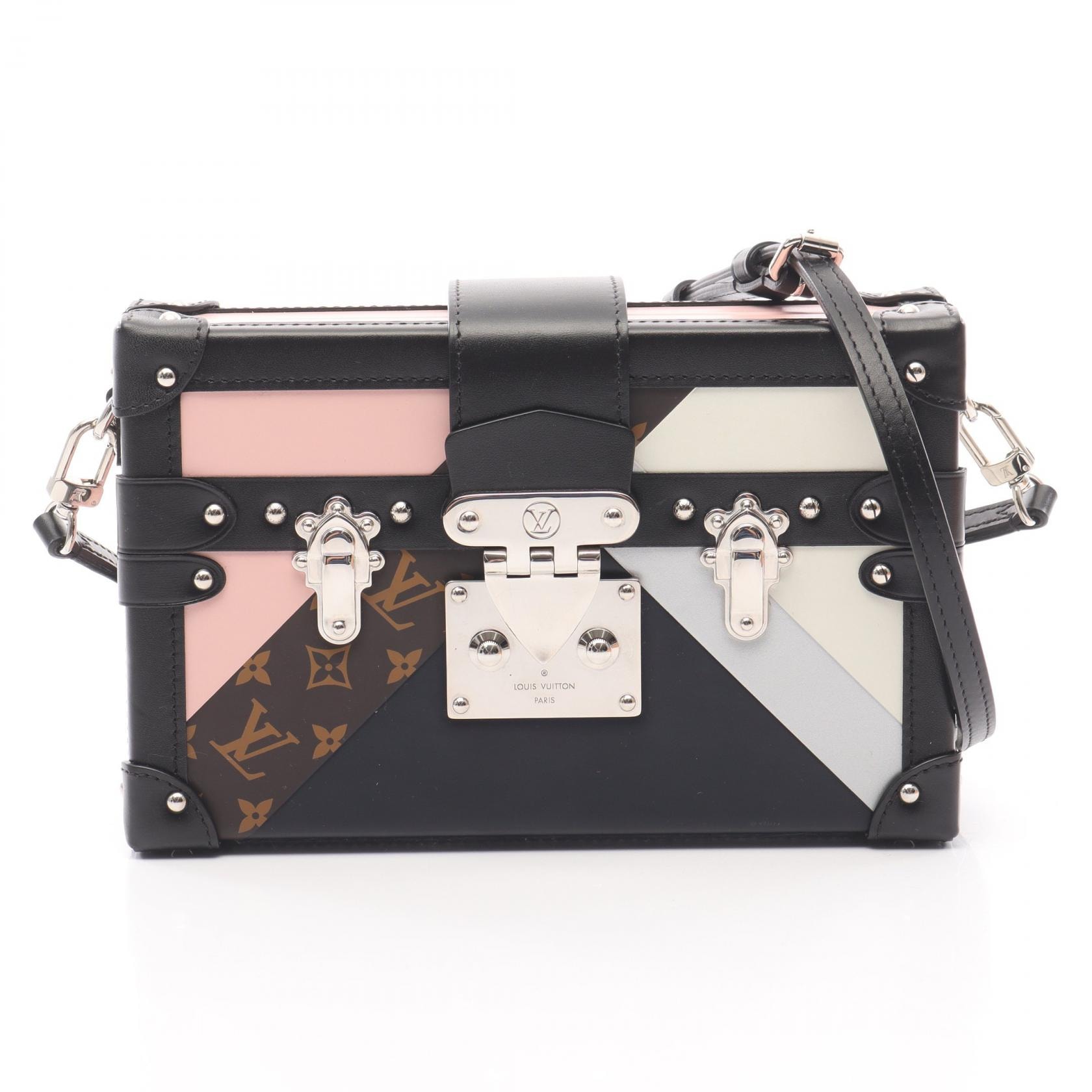 ルイ・ヴィトン LOUIS VUITTON プティット マル ショルダーバッグ バッグ レザー PVCコーティングキャンバス モノグラム ピンク レディース ピンク系 / マルチカラー 【中古】