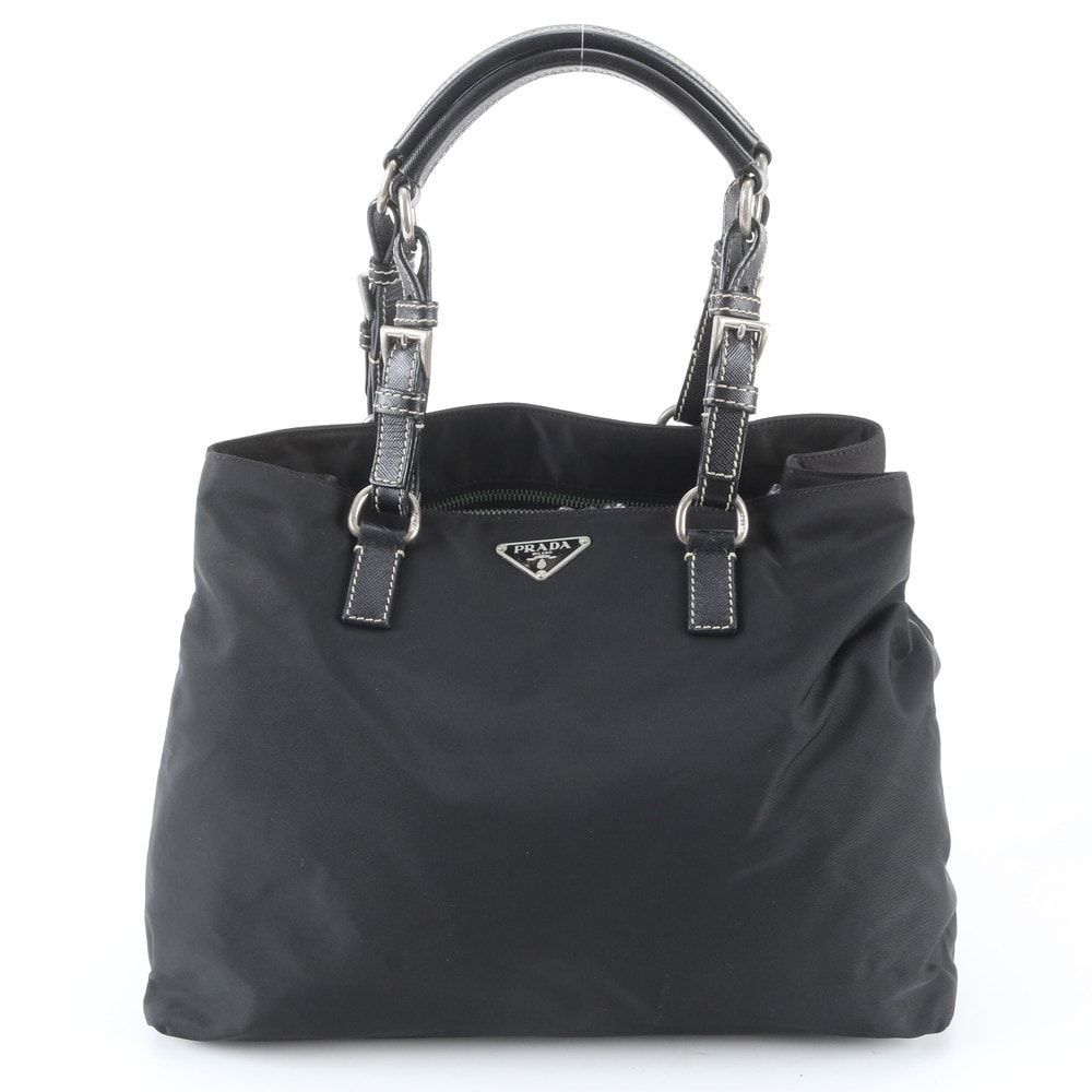 ■美品 プラダ テスート ナイロントライアングルロゴハンドバッグ