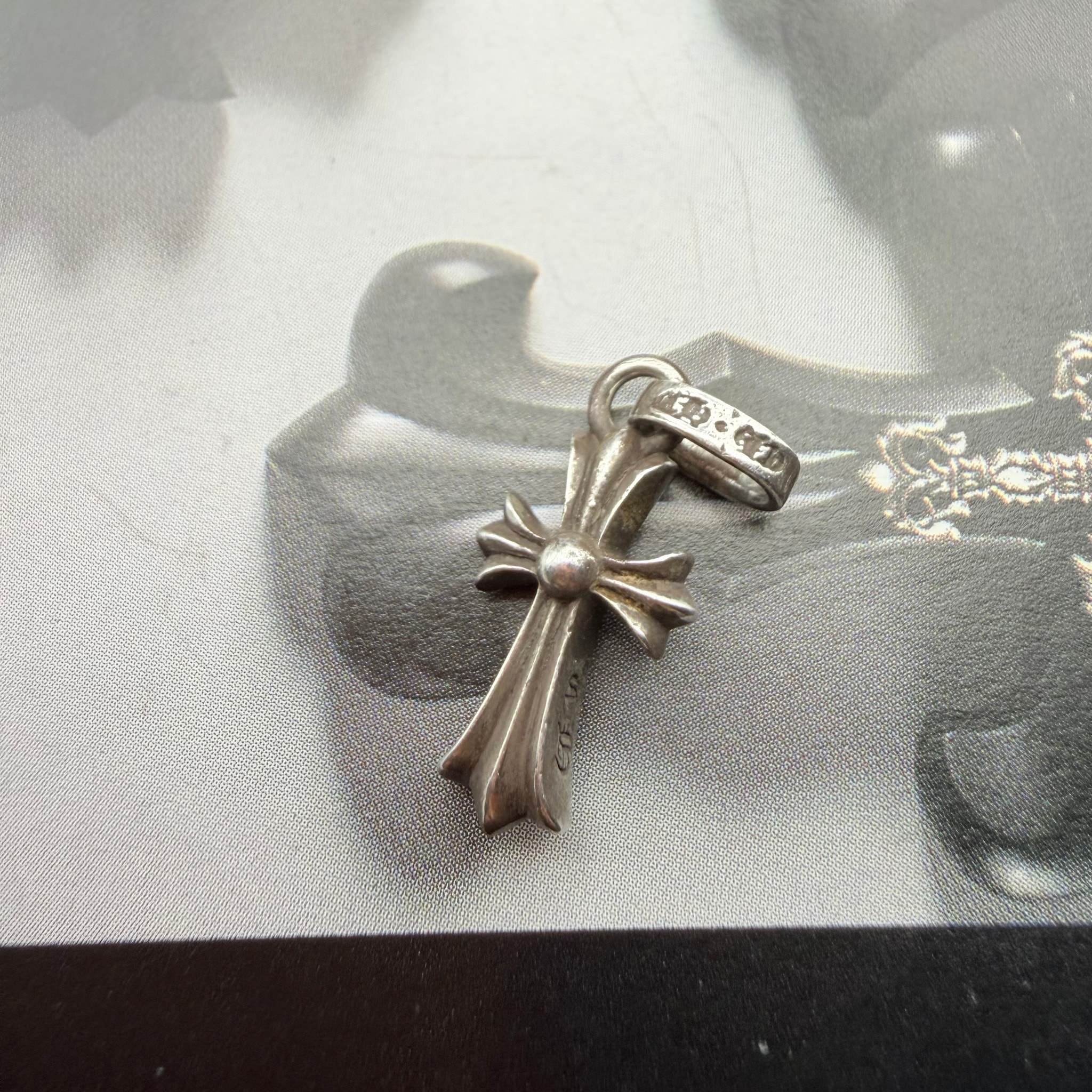 Chrome Hearts Cross Baby Fat Charm "Silver"