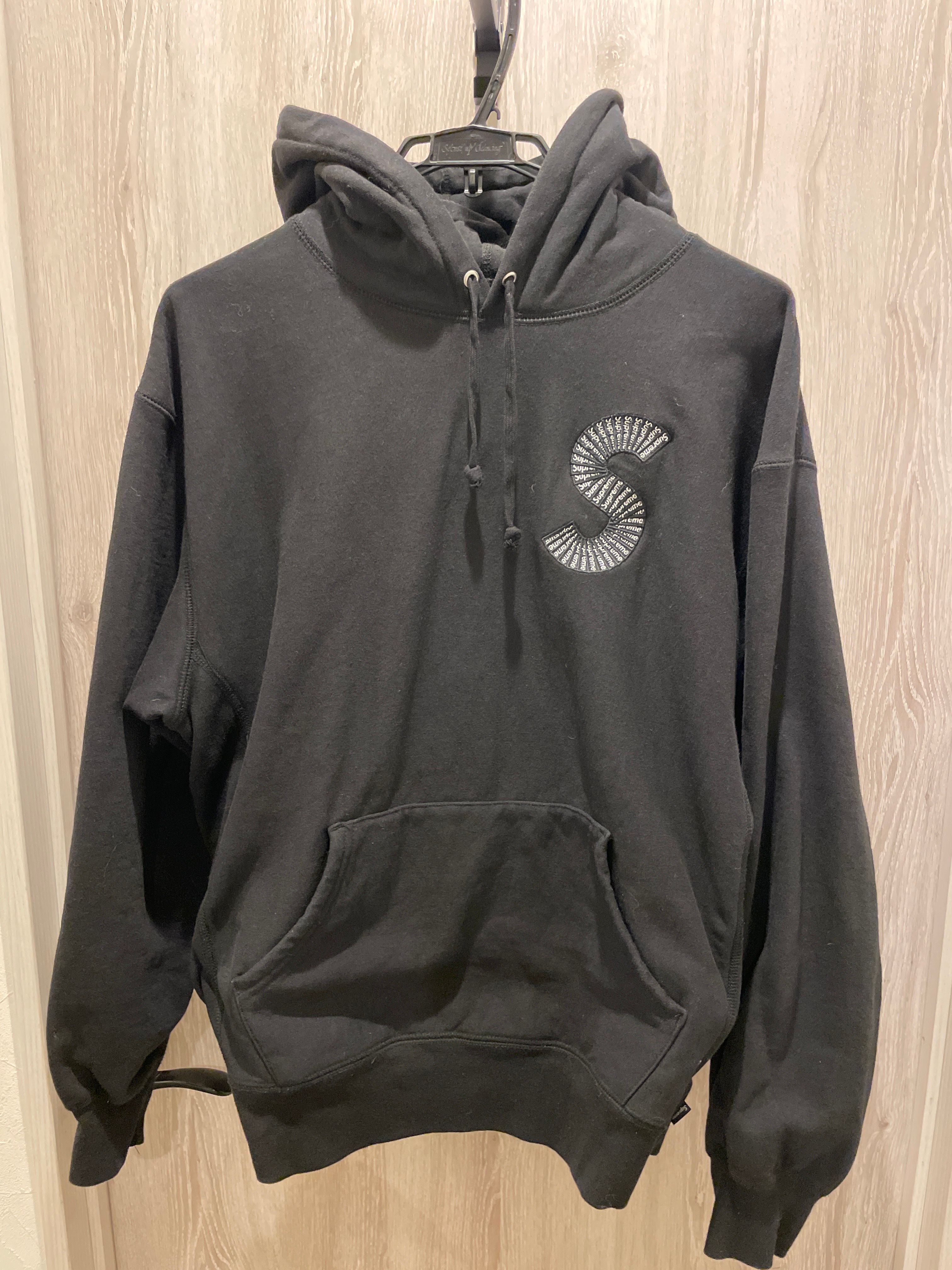 Supreme S Logo Hooded Sweatshirt "Black" (20FW)