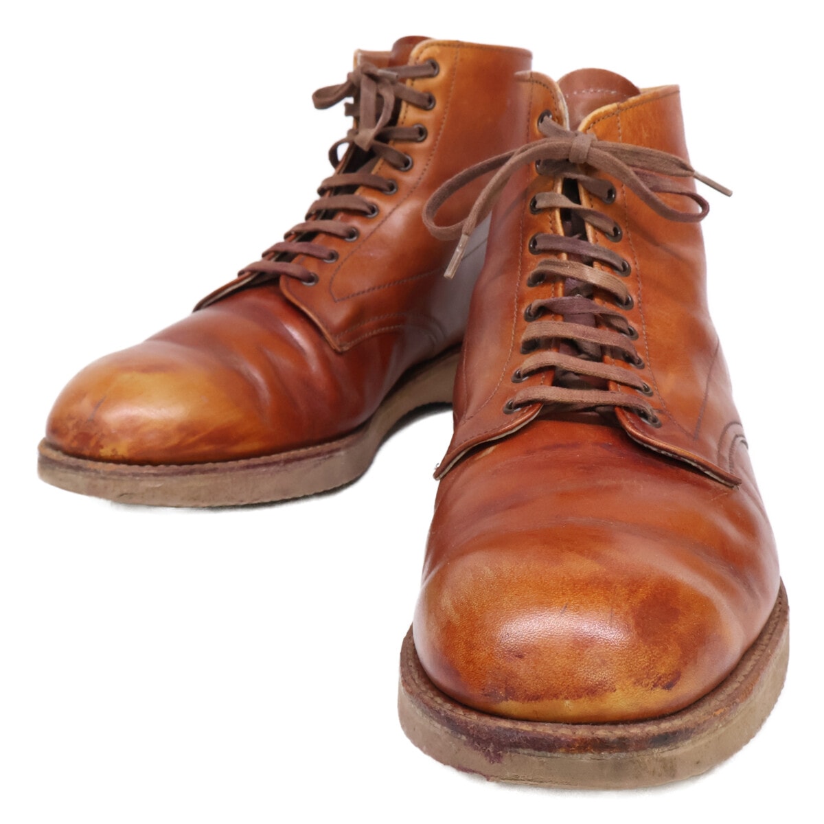 オールデン 旧ロゴ 306 プレーントゥ レースアップ ブーツ US9D