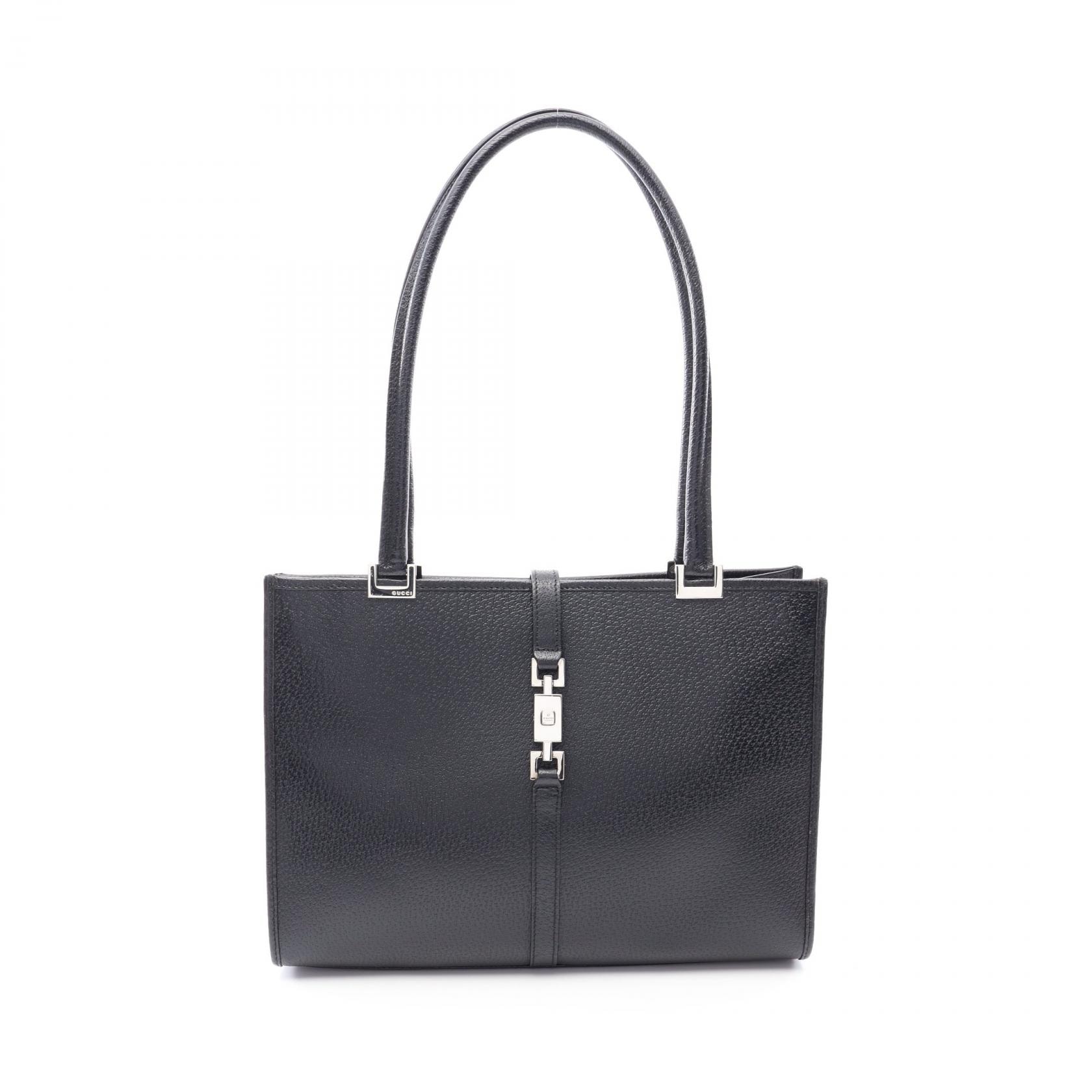 グッチ GUCCI ジャッキー トートバッグ バッグ レザー レディース ブラック系 002・1073 【中古】