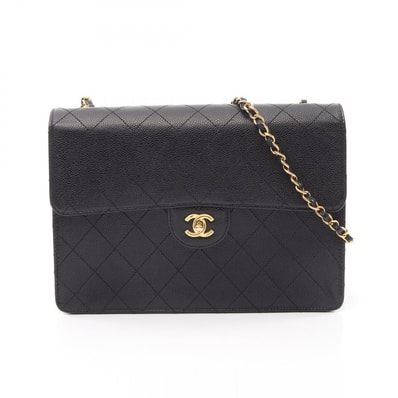 シャネル CHANEL マトラッセ ショルダーバッグ バッグ キャビアスキン(グレインドカーフ) レディース ブラック系 【中古】