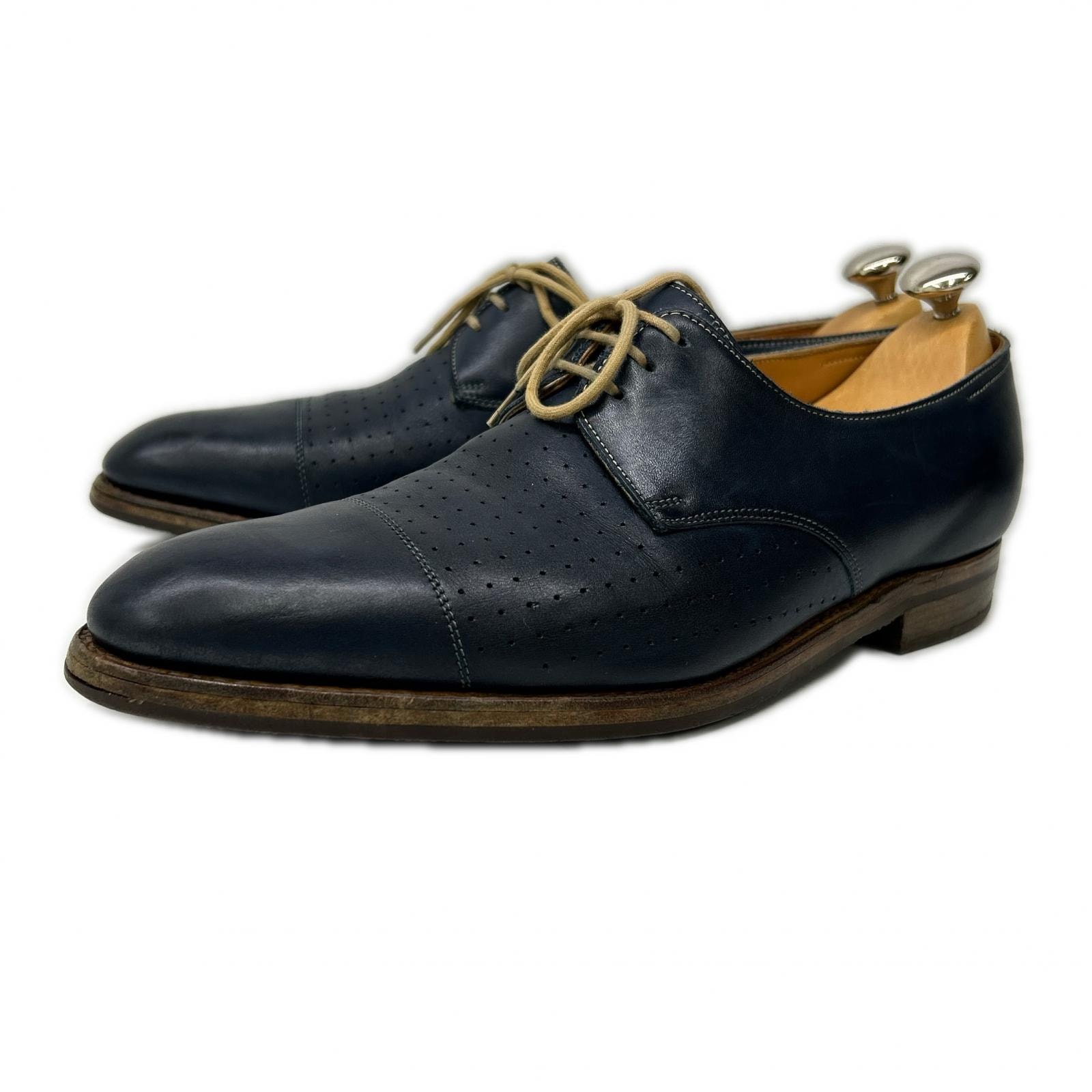 ジョンロブ EVERDON パンチング切替 ストレートチップ シューズ 7 1/2