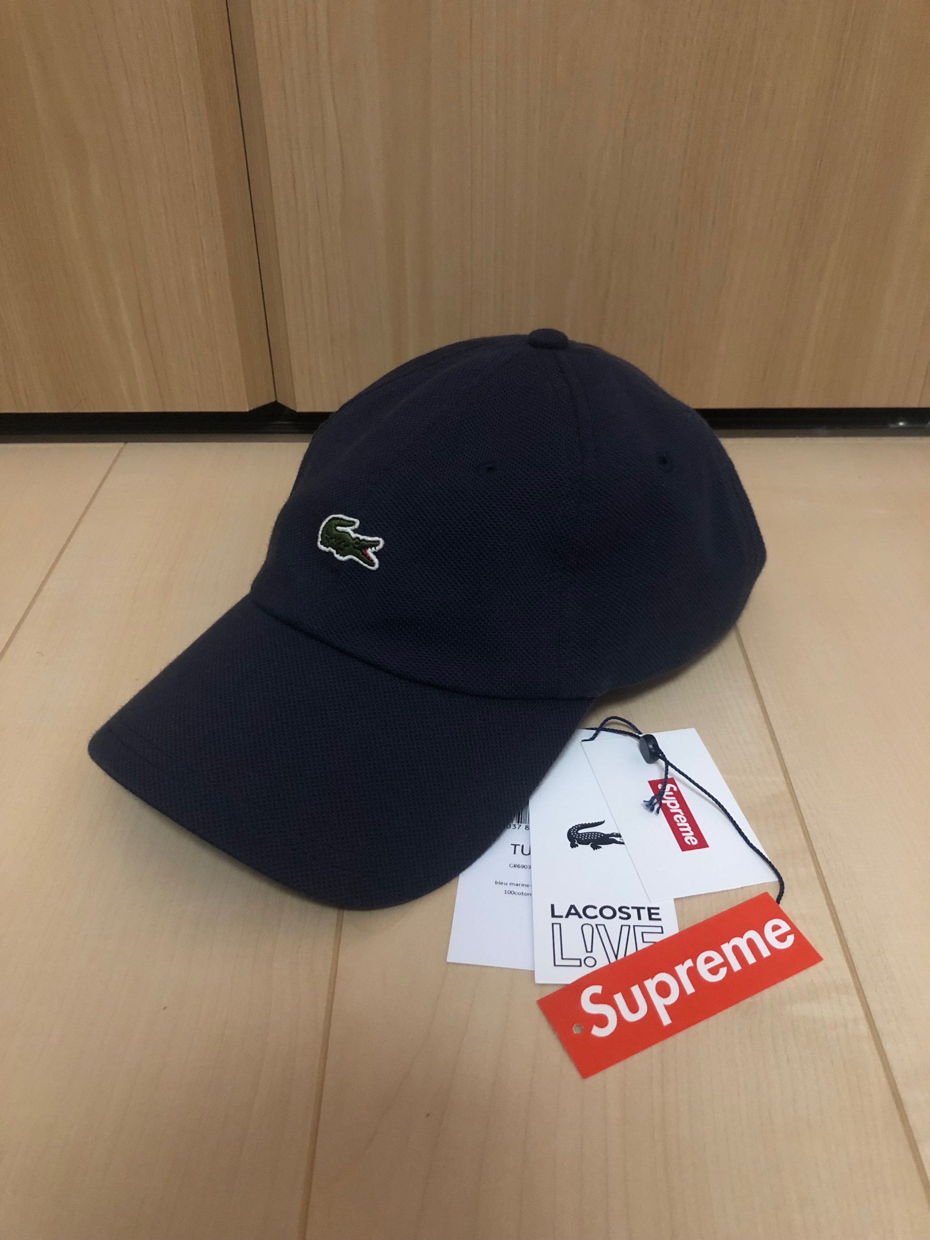 Supreme / Lacoste Pique 6-Panel "Navy"