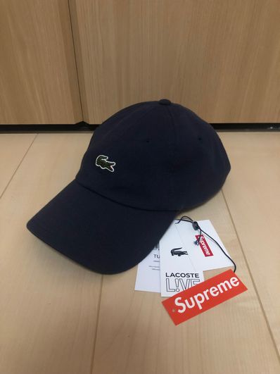 Supreme / Lacoste Pique 6-Panel "Navy"