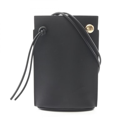 ロエベ LOEWE ぺブル ダイス ポケット ショルダーバッグ バッグ レザー レディース ブラック系 CPBPR12X021100 【新品】