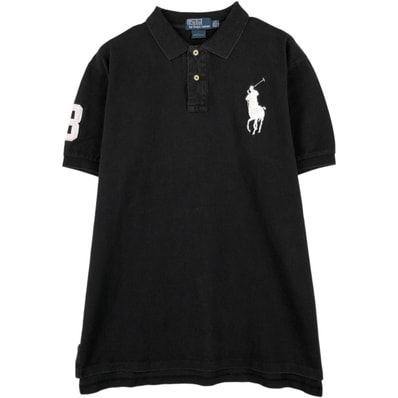 古着 ラルフローレン Ralph Lauren POLO by Ralph Lauren CUSTOM FIT ビッグポニー 半袖 ポロシャツ メンズXXL相当/eaa623072