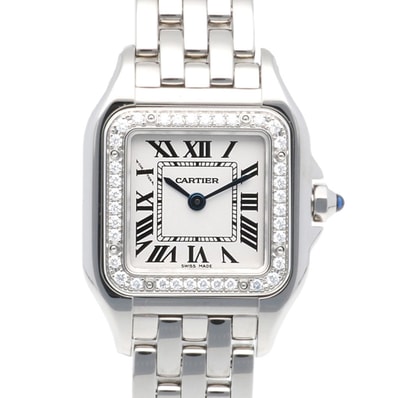 カルティエ パンテールSM 腕時計 時計 ステンレススチール W4PN0007 クオーツ レディース 1年保証 CARTIER 中古