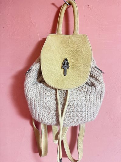 CHROME HEARTS IGGY CROCHET CASHMERE ベージュ