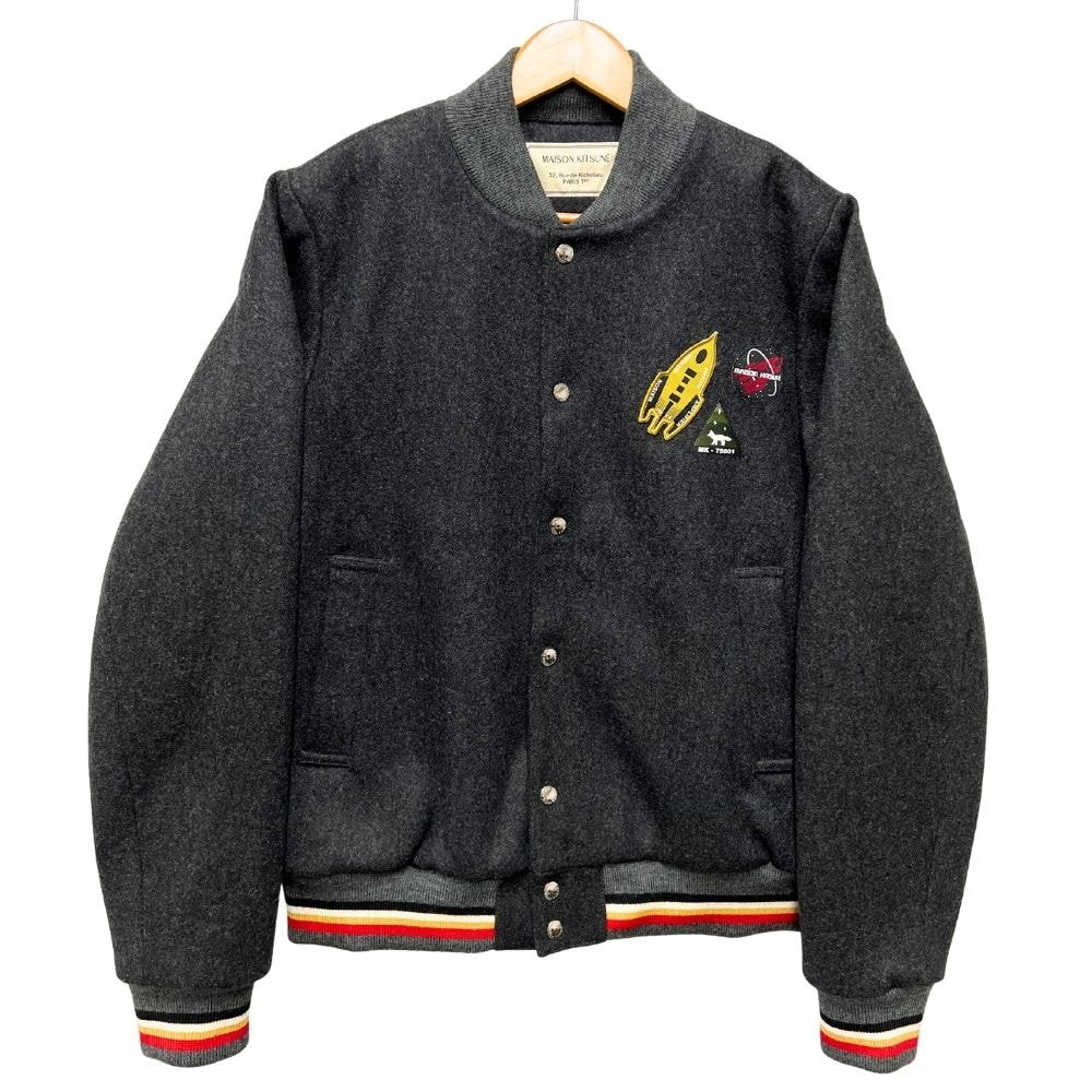 やや傷や汚れあり】MAISON KITSUNE メゾンキツネ ワッペン付き