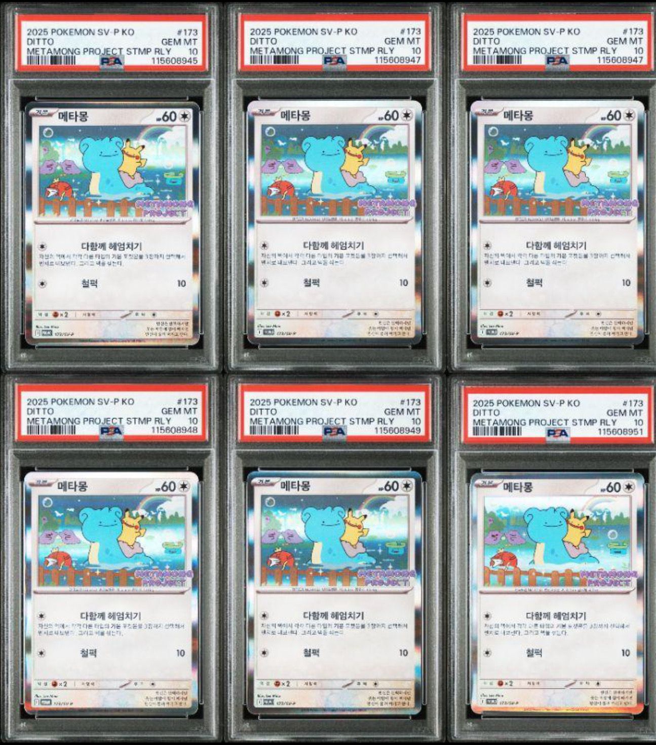 PSA10】メタモン P [SV-P 173]【韓国語版】(ポケモンタウン2025