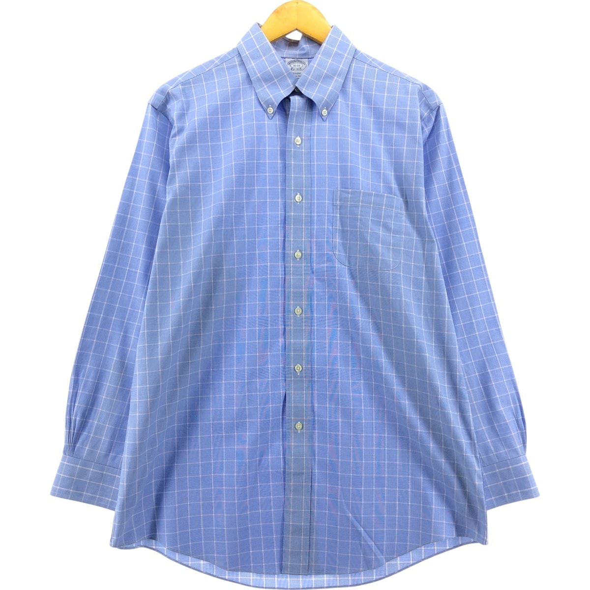 古着 ブルックスブラザーズ Brooks Brothers Est.1818 REGENT 長袖 ボタンダウンチェックシャツ メンズL相当/eaa556269