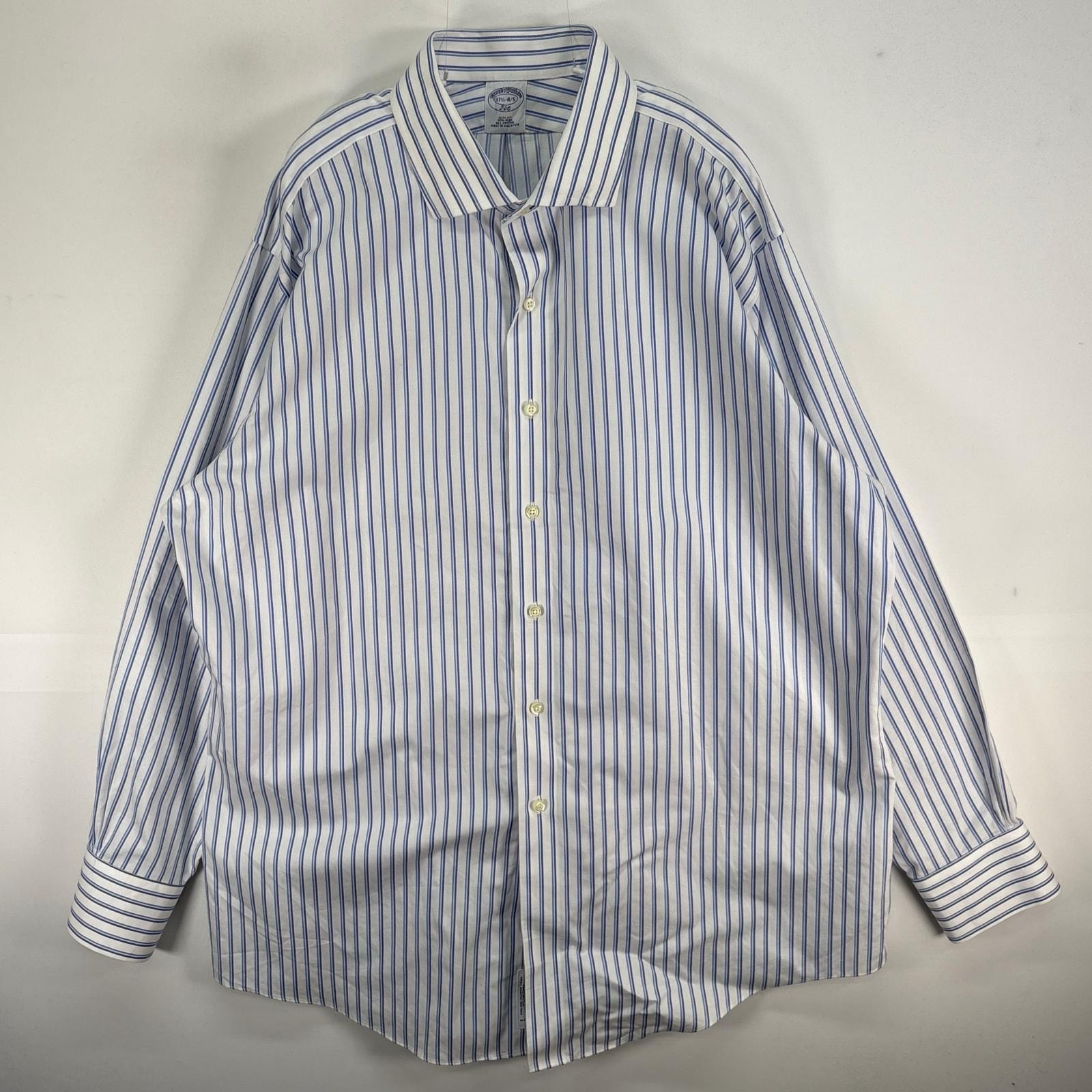 古着 ブルックスブラザーズ Brooks Brothers 長袖シャツ カラーステイ SLIM FIT 346 XL ブルー系 ストライプ メンズ