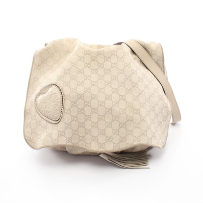 グッチ GUCCI グッチシマ ショルダーバッグ バッグ レザー レディース アイボリー系 212572 【中古】