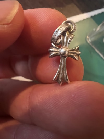 Chrome Hearts CH Cross Baby Fat Charm "Silver"