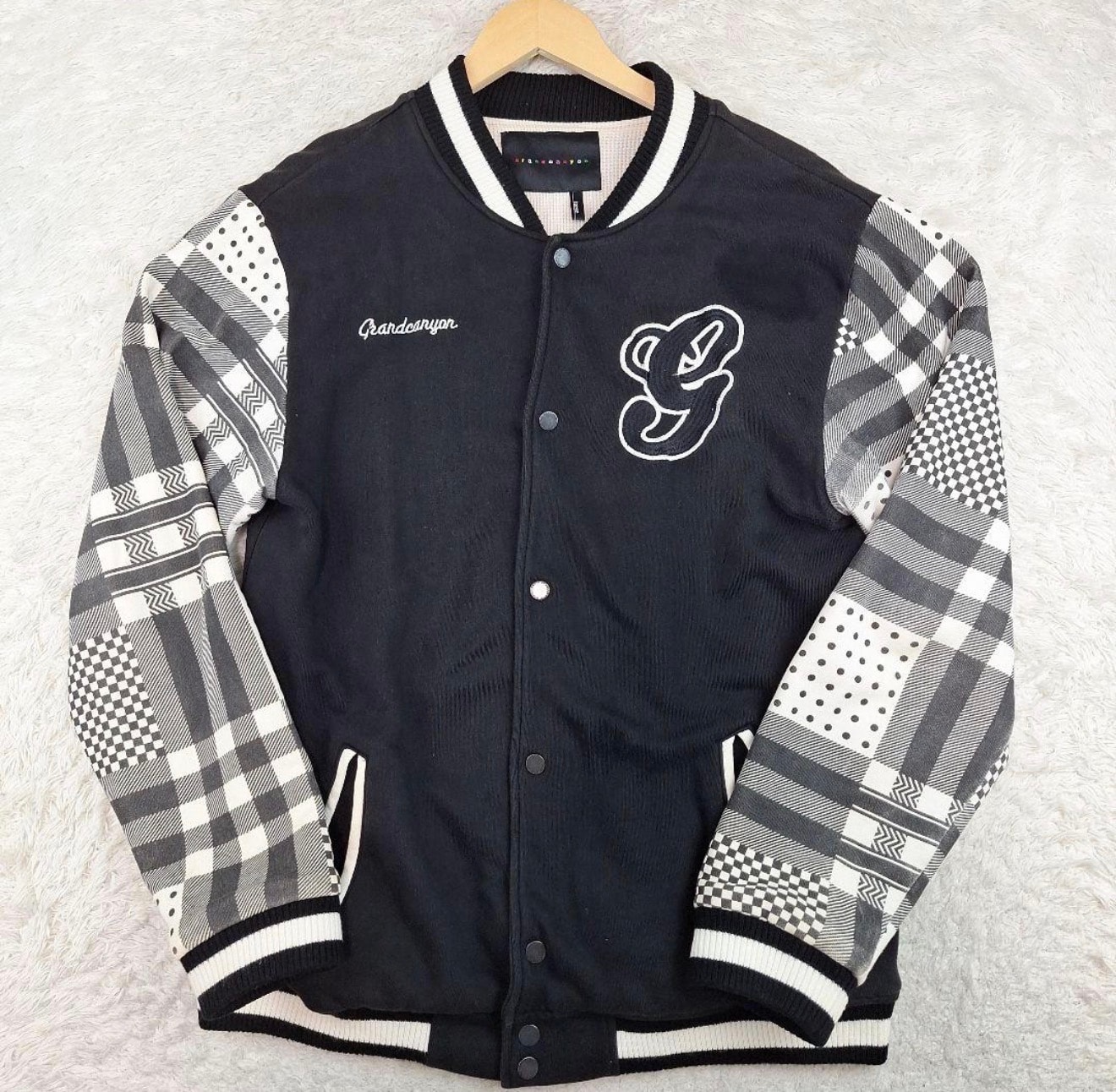 GDC 袖切り替えスウェットスタジャン(裏地サーマル)