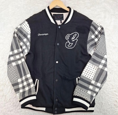 GDC 袖切り替えスウェットスタジャン(裏地サーマル)