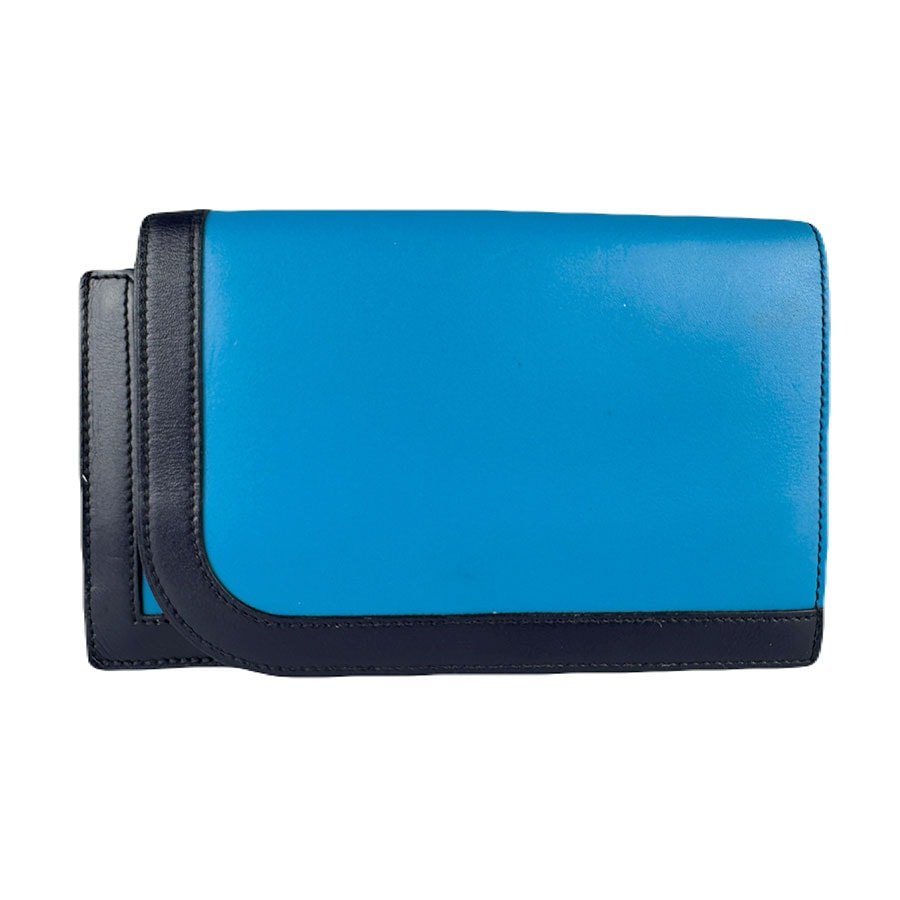 エルメス HERMES 長財布 カマイユ コンバインロング/タデラクト ブルーザンジバル/ブラック/オレンジポピー ユニセックス【中古】 z9114