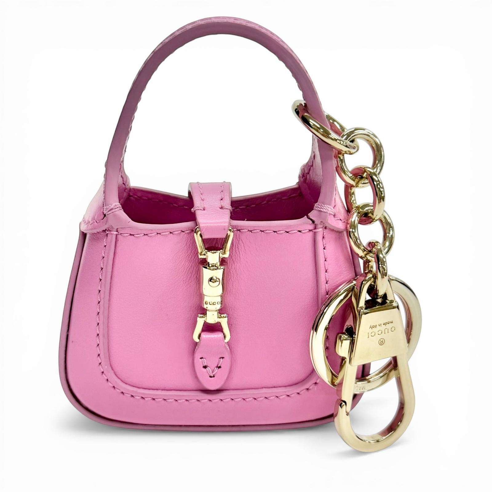 未使用品 グッチ キーホルダー ジャッキー 1961 ピンク 768285