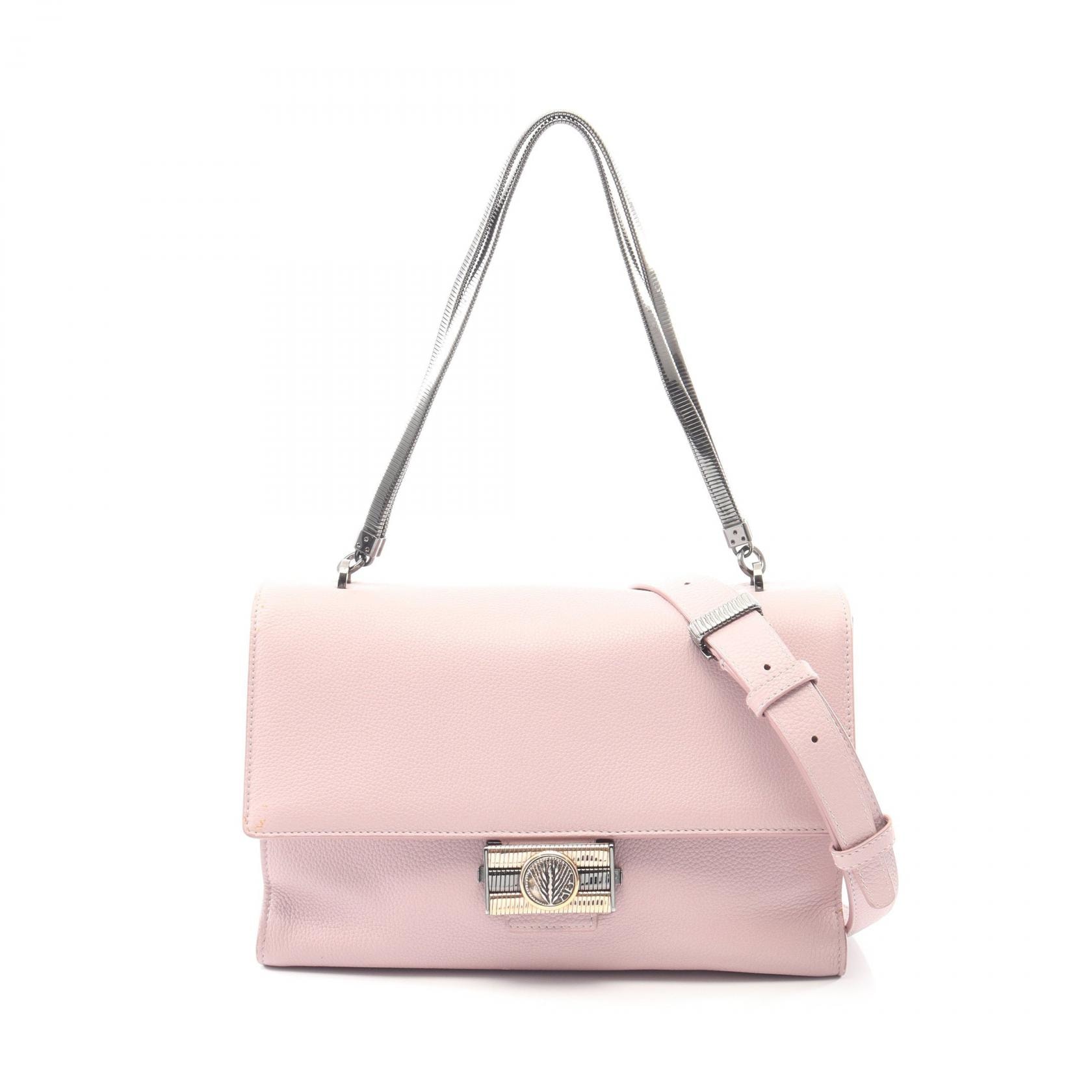 ブルガリ BVLGARI モネーテ 2WAY ハンドバッグ バッグ レザー レディース ピンク系 【中古】