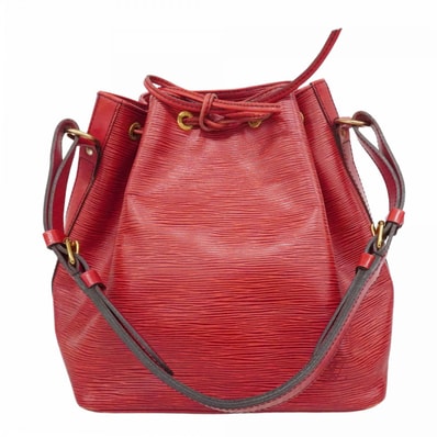 【6dd4127-k】ルイヴィトン ショルダーバッグ エピ プチノエ M44107 カスティリアンレッド【中古】レディース