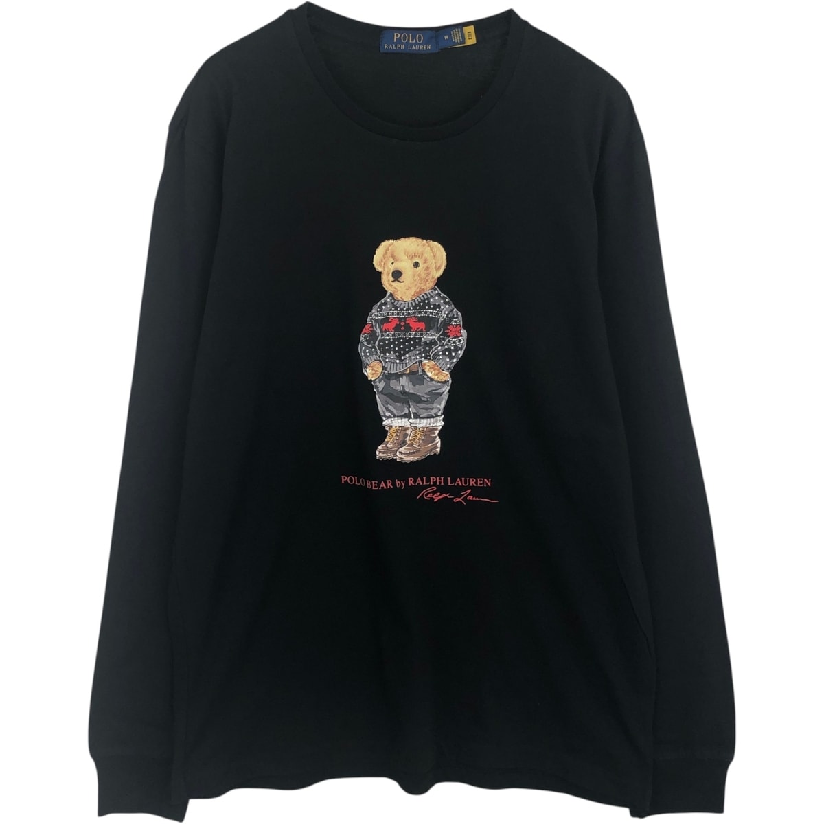 古着 ラルフローレン Ralph Lauren POLO RALPH LAUREN ポロベア ロングTシャツ ロンT メンズM相当/eaa631358