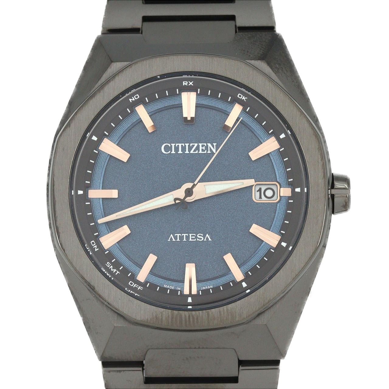 【新品】シチズン アテッサ 電波時計 H128-00CWT02/CB3045-61L TI ソーラークォーツ