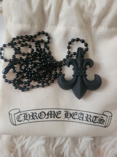 Chrome Hearts Rubber BS Flare Silicone Necklace "Black"