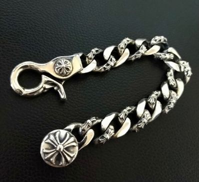 Chrome Hearts Fancy Link Bracelet / Clip "Silver"