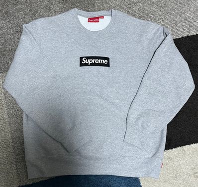 Supreme Box Logo Crewneck "Heather Grey" (22FW)