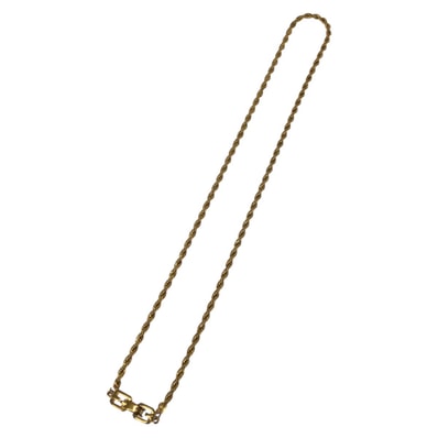 美品 Givenchy ジバンシー ヴィンテージ Gロゴ ゴールド メタル ネックレス 604024 【中古】